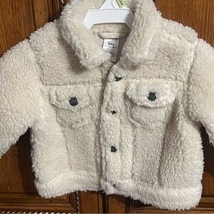Carters Infant Button Down Sherpa Jacket Size 3 Months